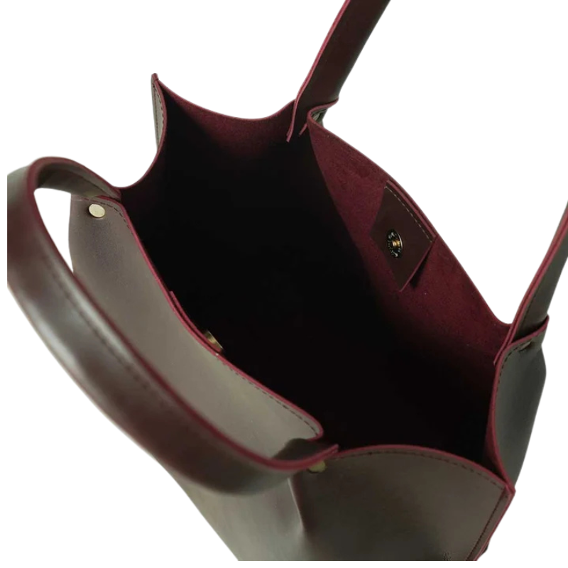 Maroon Minimalist Tote Bag